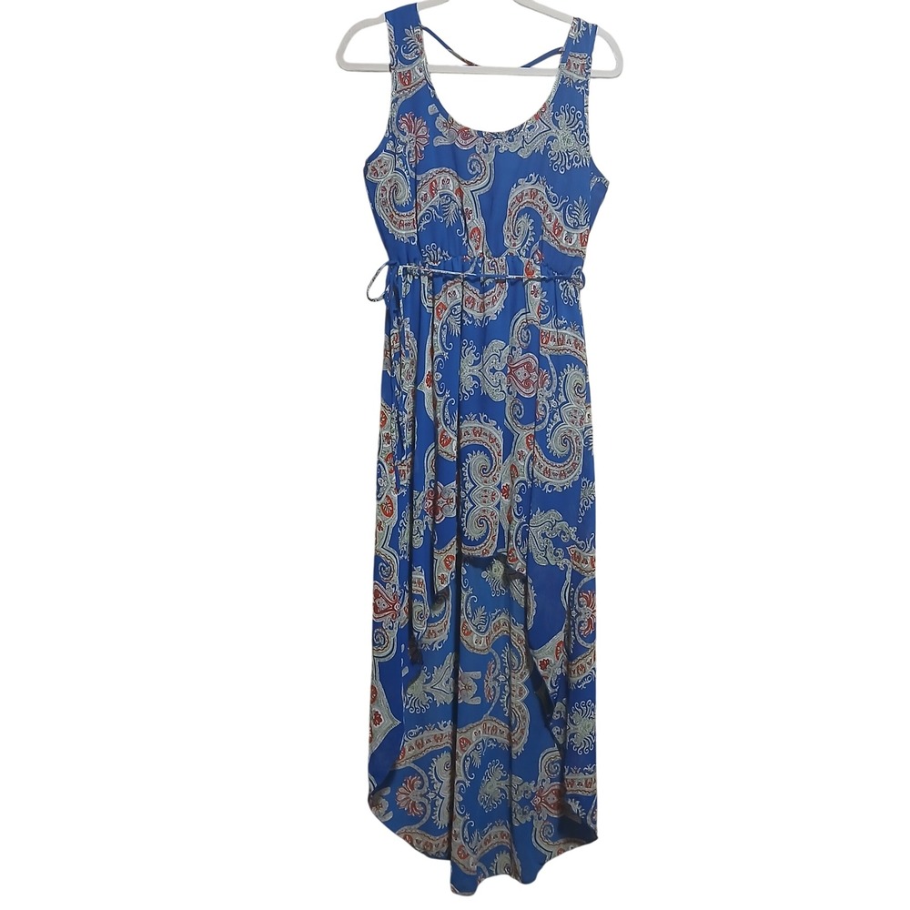 Romeo & Juliet Maxi Dress Paisley Print Sleeveless Casual Summer‎ Dress M
